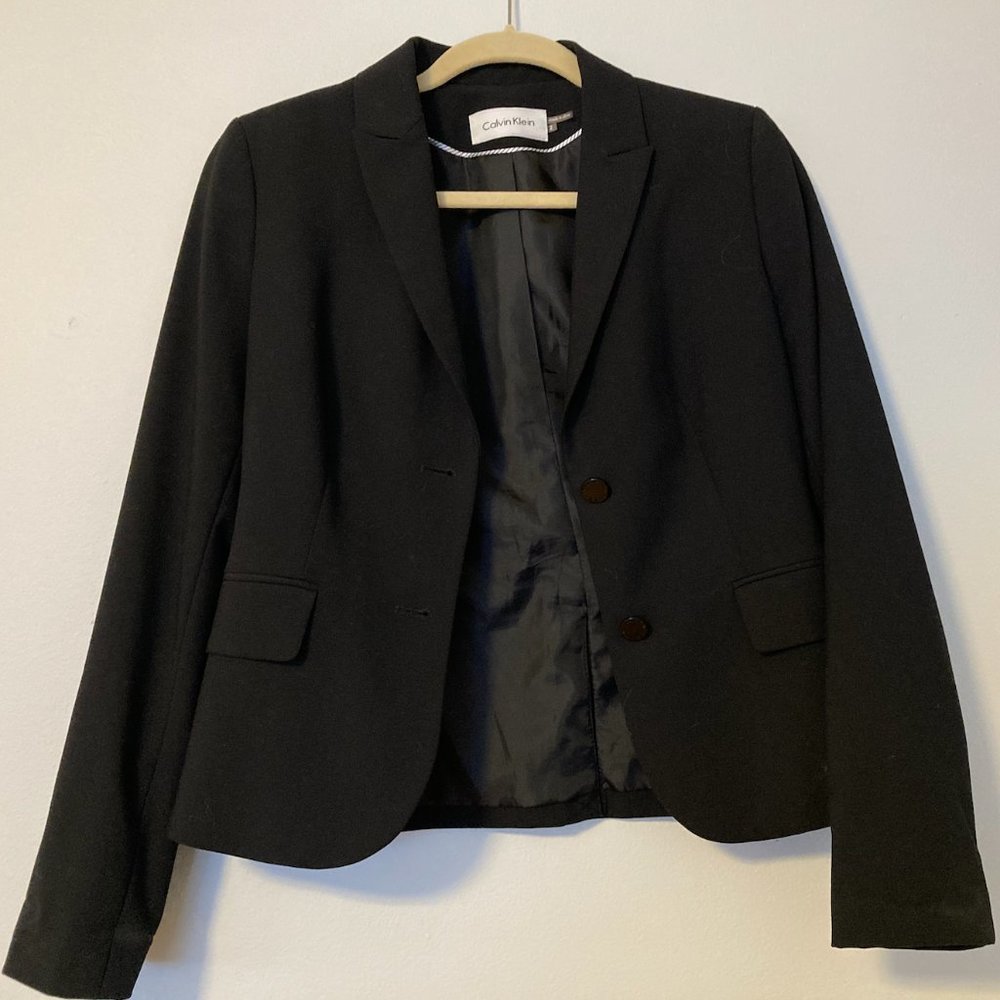 Calvin Klein Black Blazer size 2